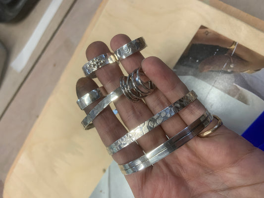 Make a Silver Ring or Bangle in a Day Workshop - July 2026 - Deposit