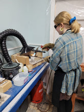 Load image into Gallery viewer, Sand Cast silver pendant workshop