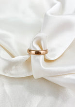 Load image into Gallery viewer, 4mm Planished D-Shaped Wedding Band – Recycled Gold | 9ct or 18ct in Yellow, White or Rose
