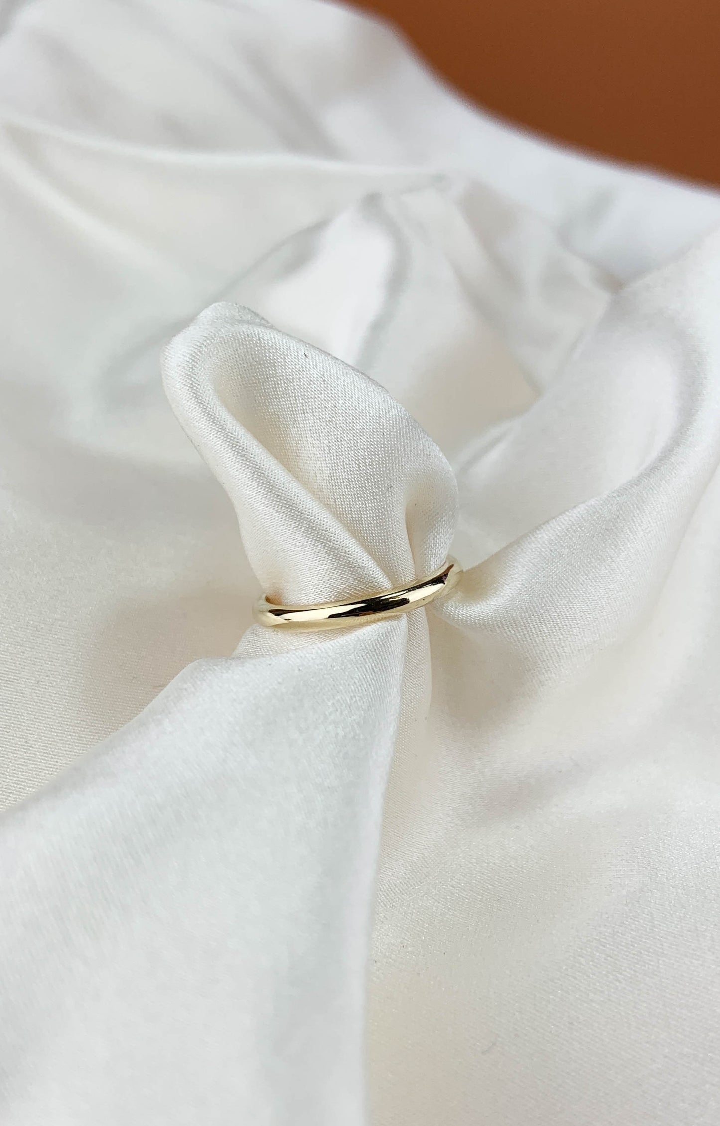 Handmade 2mm D-Shaped Wedding Band – Recycled Gold in Yellow, White or Rose | 9ct or 18ct