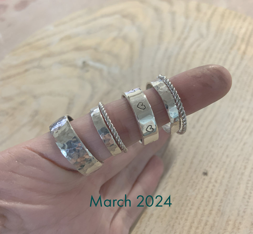 Make a Silver Ring or Bangle in a Day Workshop - March 2024 - Deposit