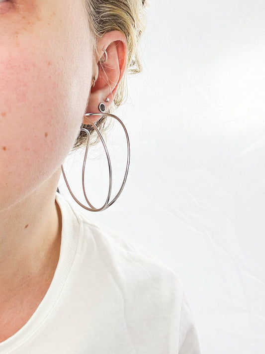 Large Link Hoops