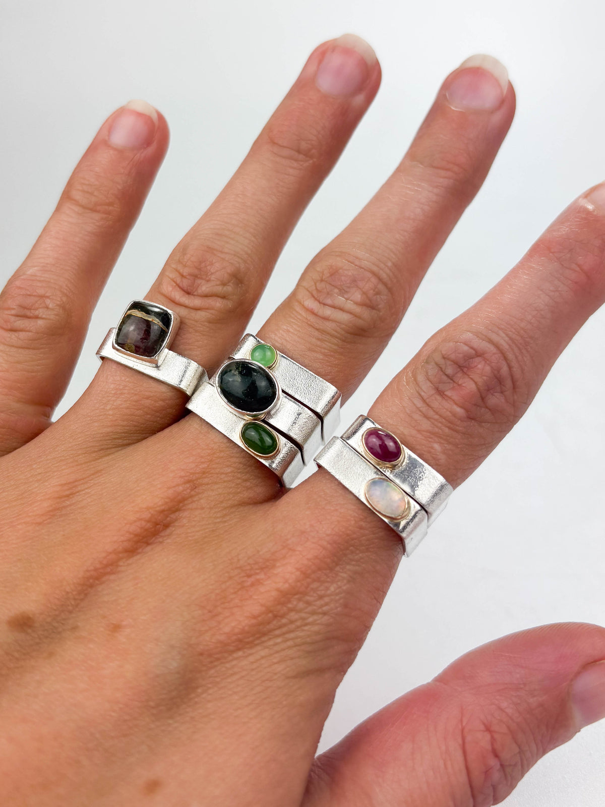 Habitat rings with Gemstones