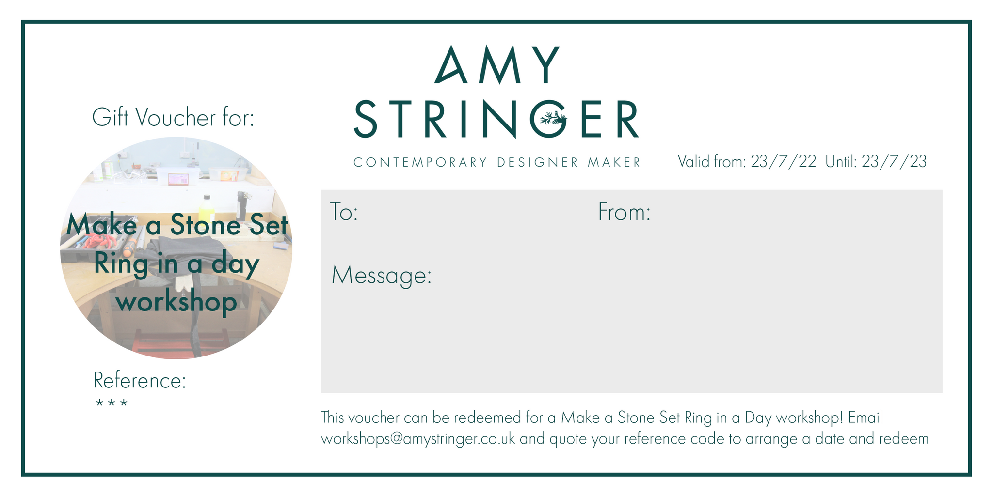 Workshops & Gift Vouchers – Amy Stringer