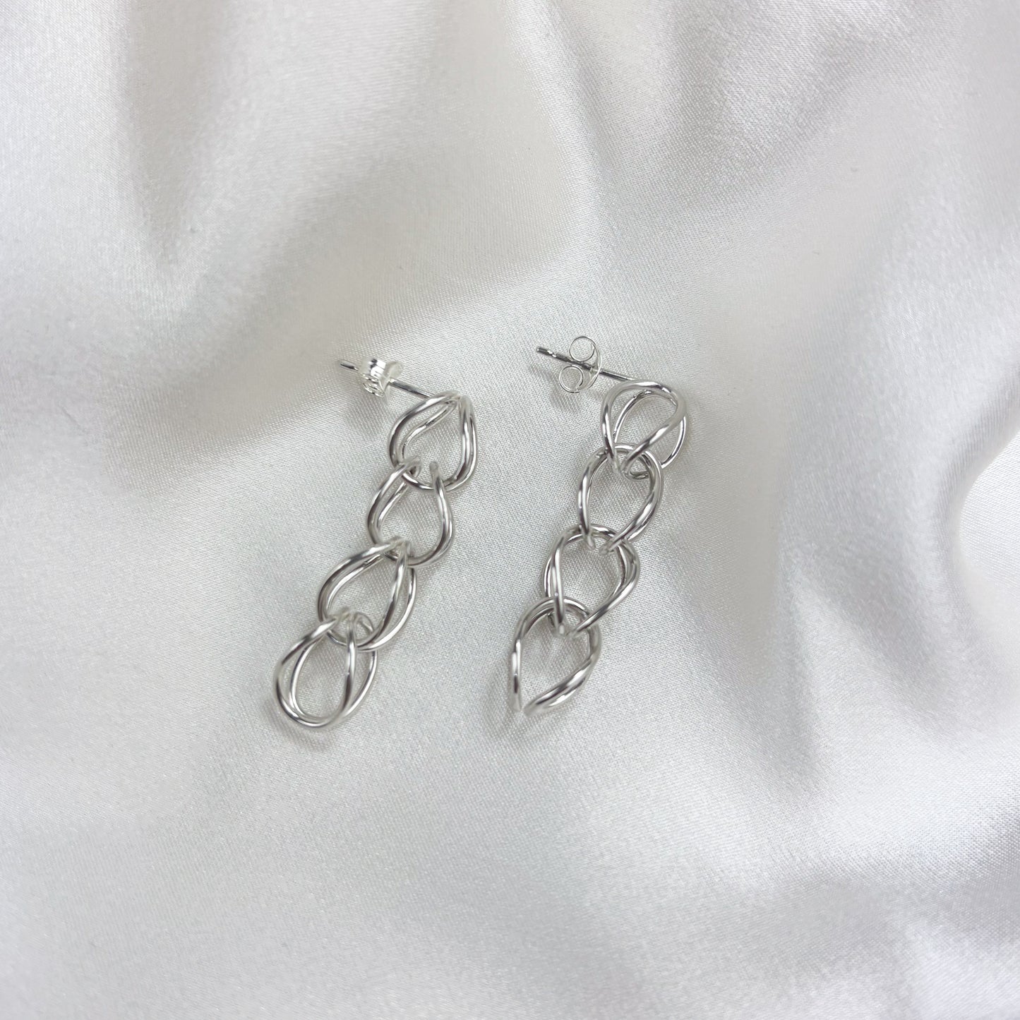 Four Link Drop Earrings