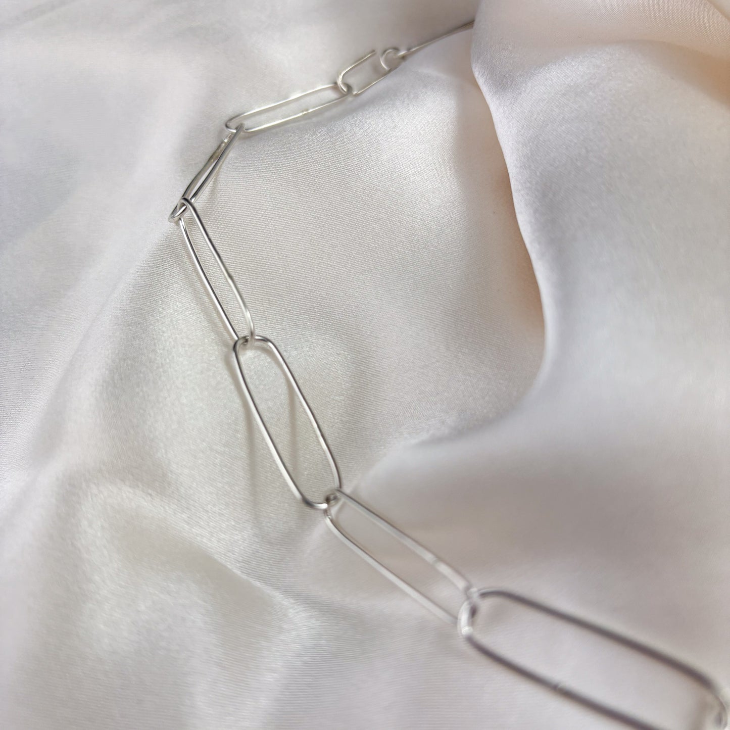 Cement Cube Paperclip Chain