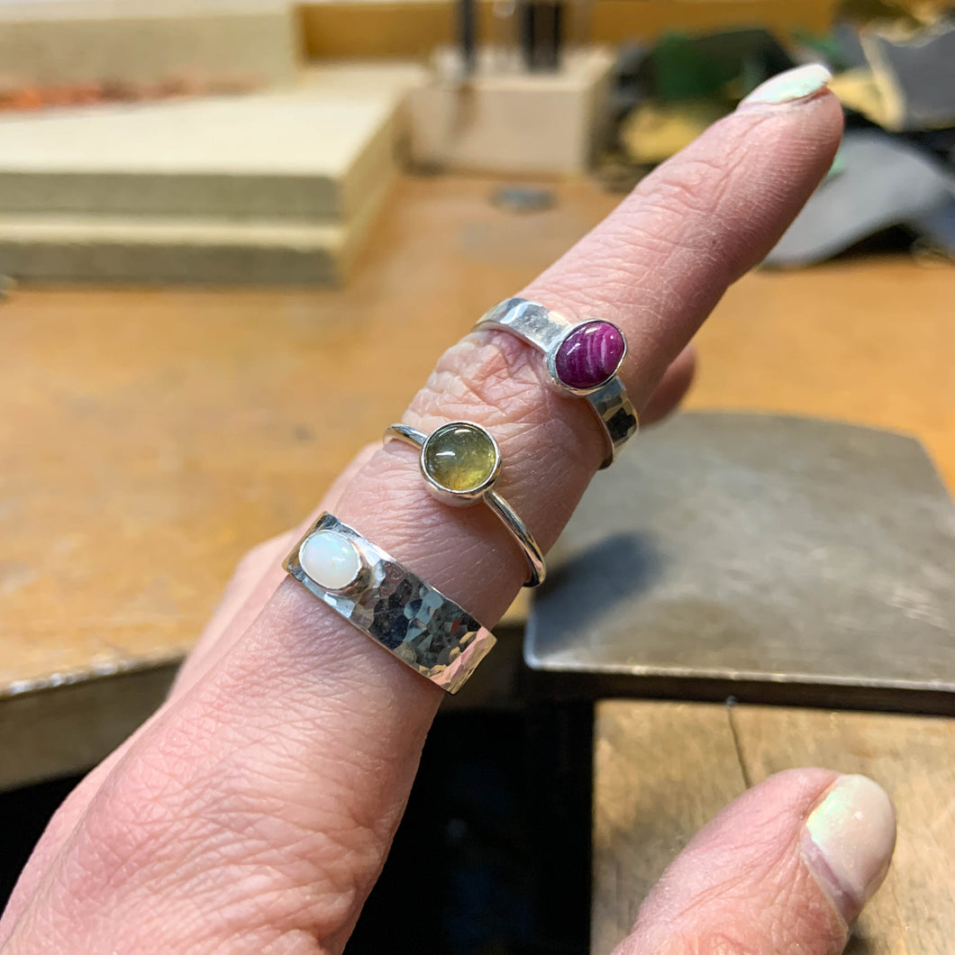 Make a Stone Set Ring in a Day Workshop - March 2024 (deposit)