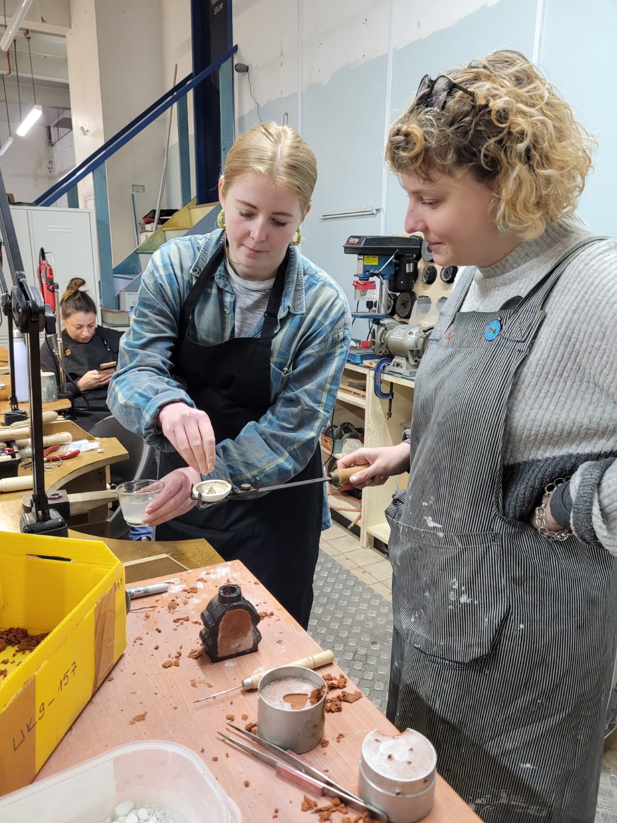 Silver Casting Workshop - Delft Clay/Sand Method, Portland Works,  Sheffield, 27 January