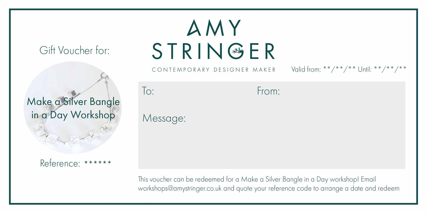 Make a Silver Bangle in a Day - Gift Voucher